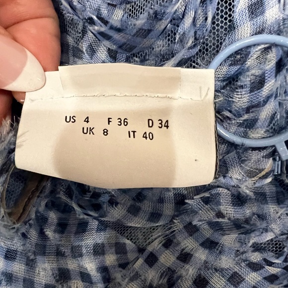 Akris Punto Dress Gingham Applique Tulle Sleeveless size 6 - Picture 16 of 16